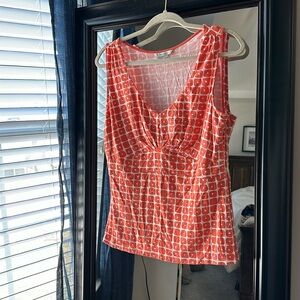 Mini Biden coral orange tank top 12